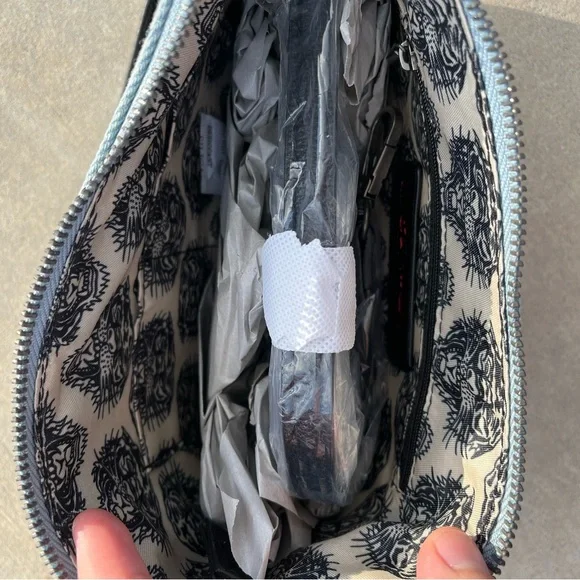 NWT Y2K Ed Hardy Denim Crossbody Bag - Picture 6 of 7